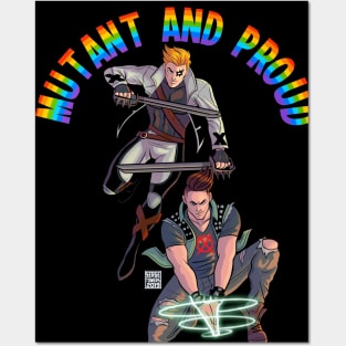 Mutant and Proud Shatterstar And Rictor Posters and Art